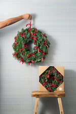 Load image into Gallery viewer, Holland Wreath Velvet Bows Small
