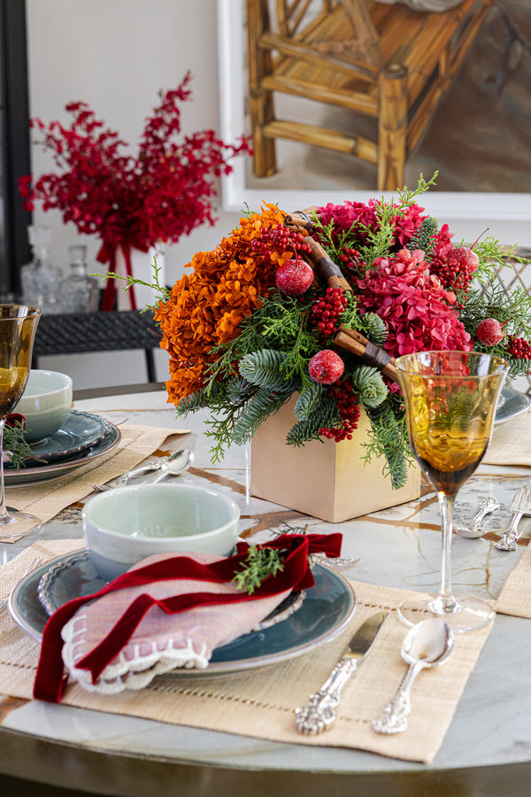 Preserved Hydrangea Centerpiece