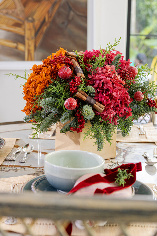Preserved Hydrangea Centerpiece
