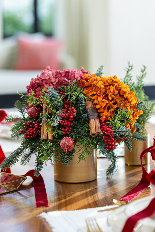 Preserved Hydrangea Centerpiece