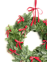 Load image into Gallery viewer, Holland Wreath Velvet Bows Small
