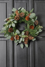 Load image into Gallery viewer, Mini Pinecone Wreath
