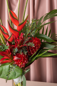 The Vermilion Heliconia Bouquet