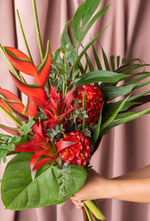 Load image into Gallery viewer, The Vermilion Heliconia Bouquet
