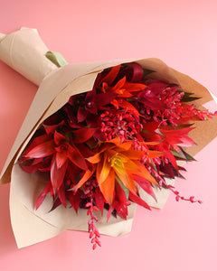 Carmine Bromeliad Bouquet